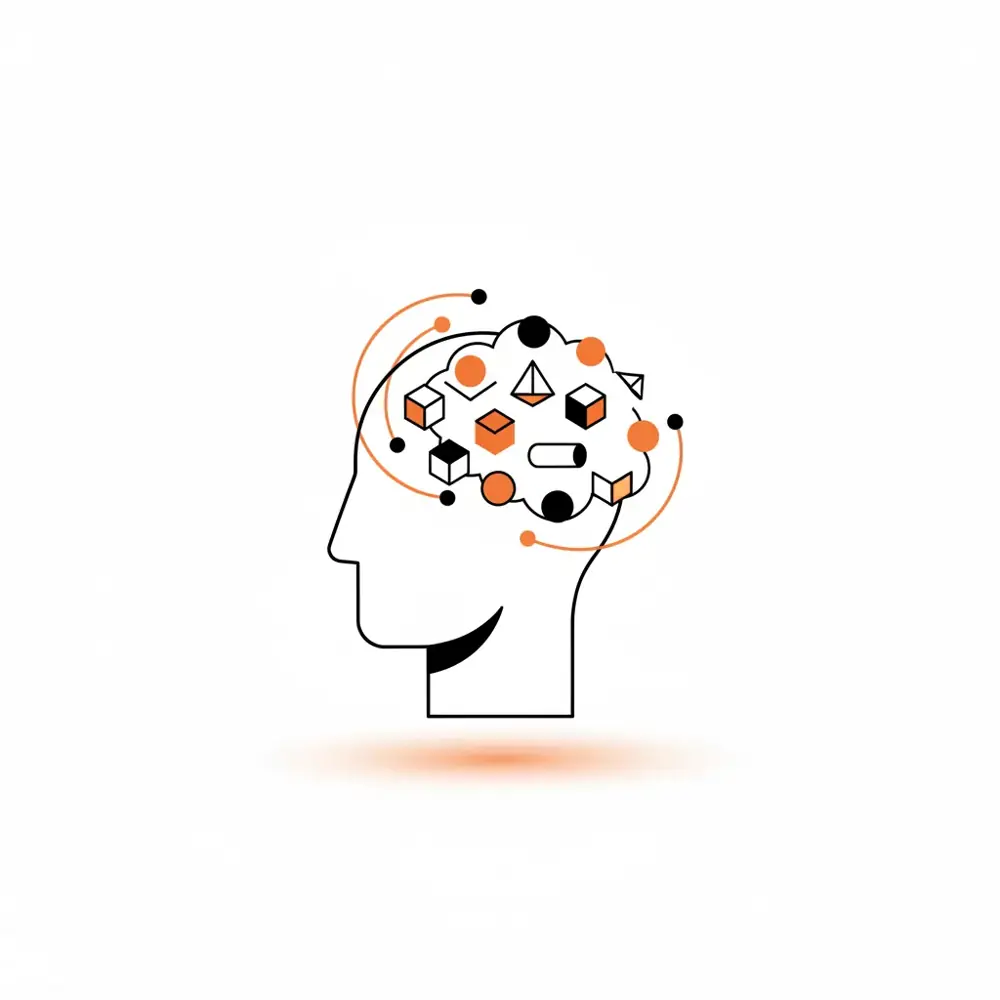 A professional minimal illustration representing the future of Answer Engine Optimization with interconnected data nodes.