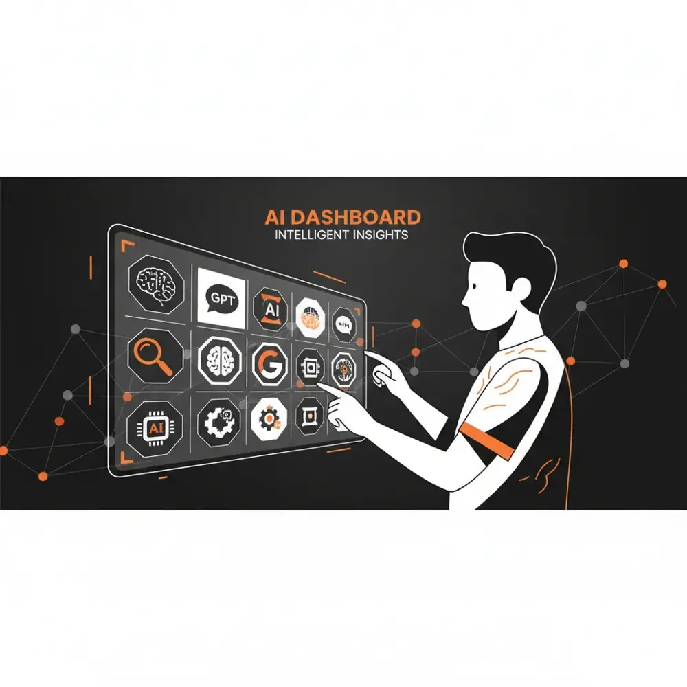 A professional choosing between different AI optimization paths representing AEO agency selection.