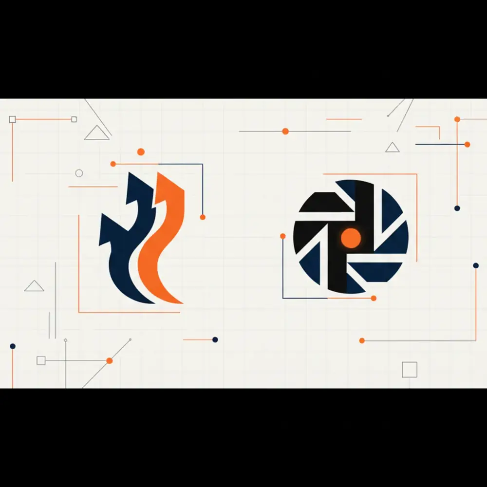 Comparison of Profound AI and Peec AI logos over a data-driven background showing AI search metrics.